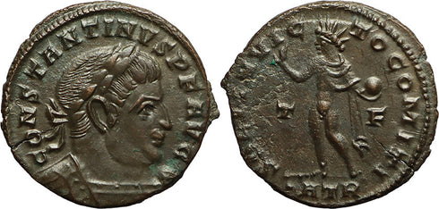 Ancient Roman coin of Constantine I The Great minted in Treveri